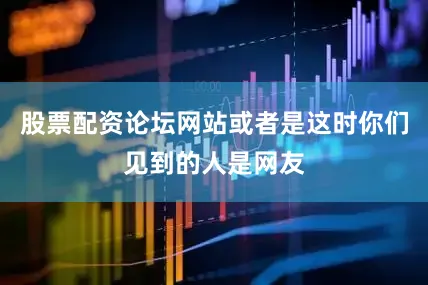 股票配资论坛网站或者是这时你们见到的人是网友